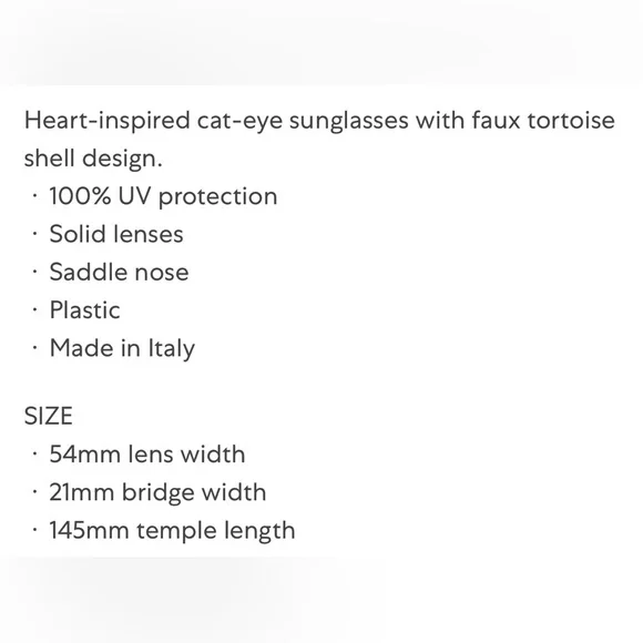 SAINT LAURENT-AUTHENTIC (NWT) Havana Faux Tortoise Shell Heart Shaped Sunglasses - Picture 14 of 15